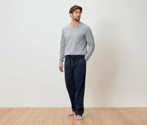 Pyžamová súprava s tkanými nohavicami