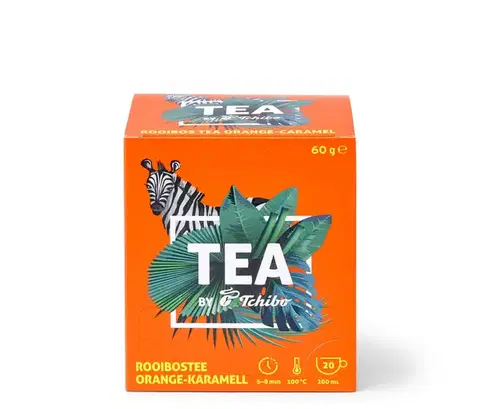 TEA by Tchibo čaj Rooibos s príchuťou pomaranča a karamelu - 8 x 20