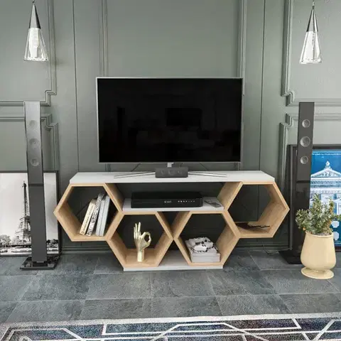 TV stolík Bal - White, Sonomo