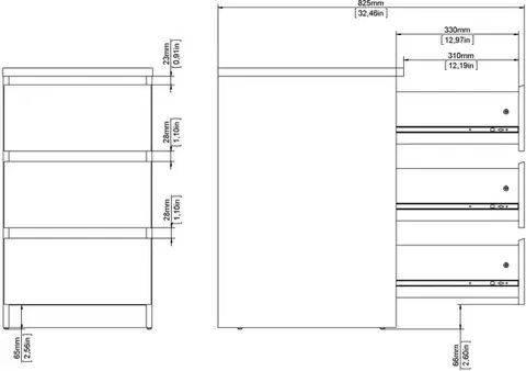 Komoda Simplicitous 237 40 cm hickory Jackson
