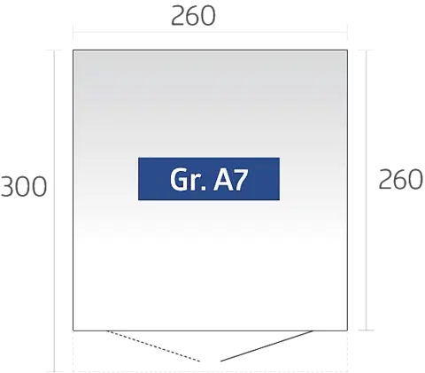 Biohort Záhradný domček BIOHORT Avantgarde ECO A7 duo 260 × 260 cm (strieborná metalíza)