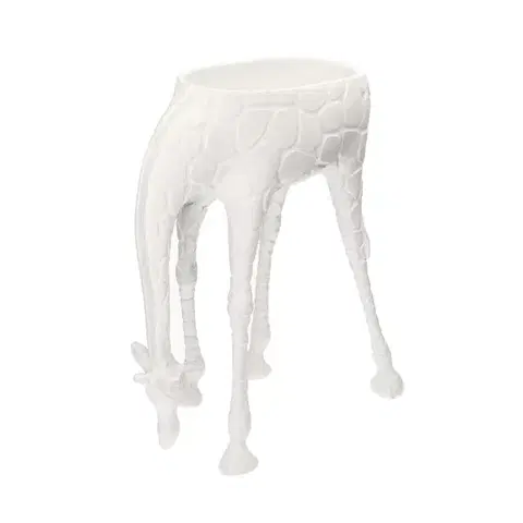 Dekoria Biely držiak na kvetináč Giraffe, 38 x 20 x 42 cm