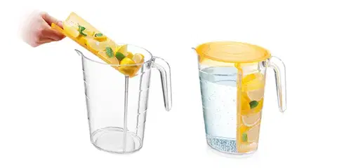 Tescoma džbán myDRINK 2.5 l, 4 poháre s viečkom modrá