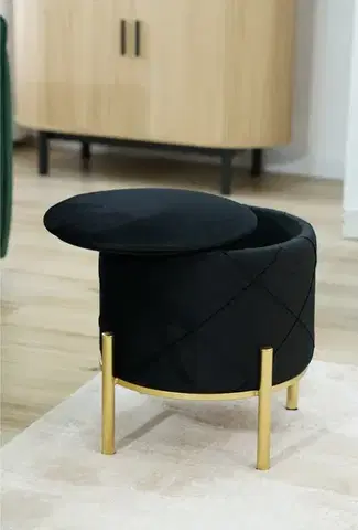 Taburet LIA čierny