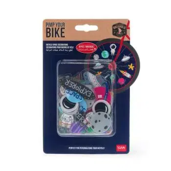 Legami Dekorácie na bicykel Space sada 30 ks BIKEAHOLIC