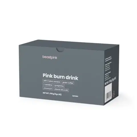 GymBeam Pink burn drink citrón