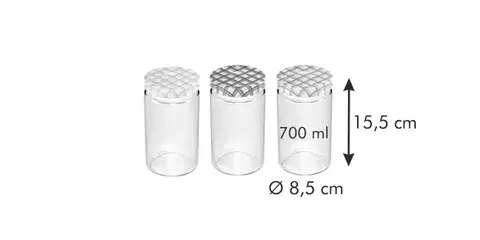 Tescoma zaváracie poháre DELLA CASA 700 ml, 3 ks