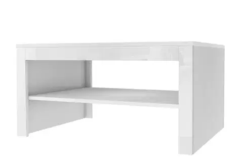 Konferenčný stolík Selene 41 90 cm biely lesk/mat