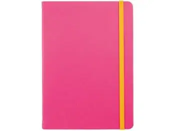 Notes ružový s gumičkou