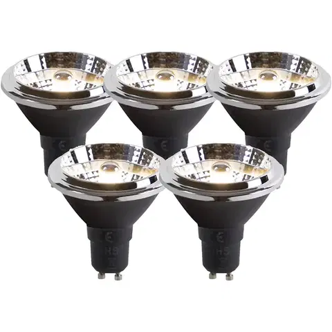 Sada 5 žiaroviek GU10 dim to warm LED AR70 6W 2000K-3000K