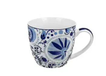 Klasický porcelánový hrnček Naresh Blue 460 ml