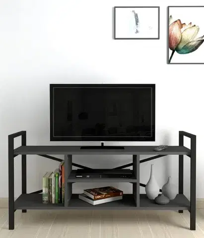 TRIER televízny stolík, antracit 