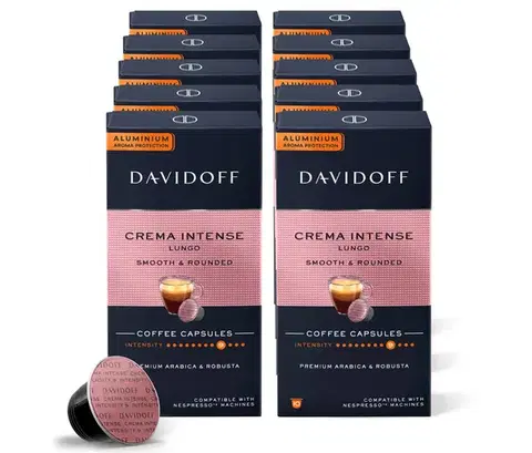 DAVIDOFF CAFÉ Crema Intense Lungo - 10 x 10 kapsúl