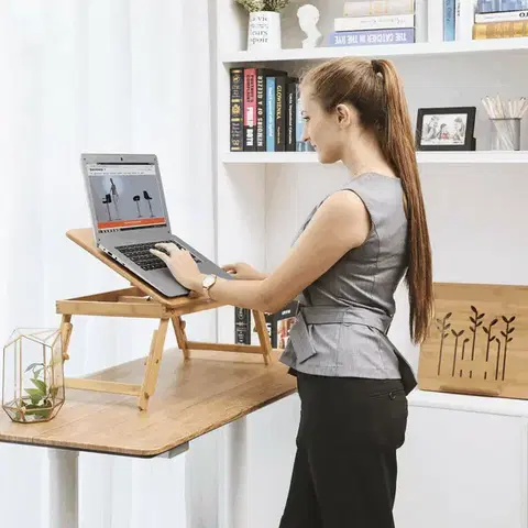 Bambusový stolík na notebook REST