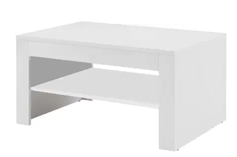 Konferenčný stolík Selene 41 90 cm biely lesk/mat