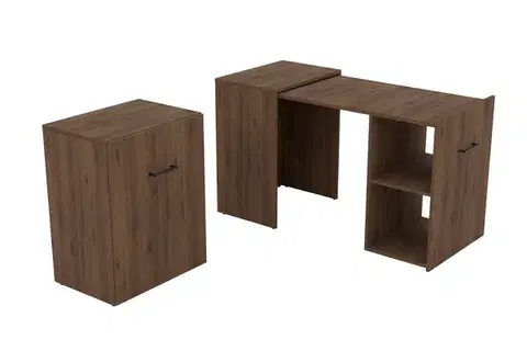 SHIFT výsuvný písací stôl, orech
