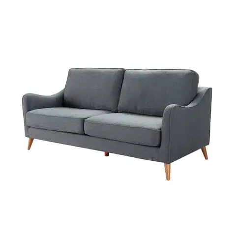 Dekoria Pohovka Venuste denim blue/brown pre 3 osoby, 193 x 90 x 90 cm