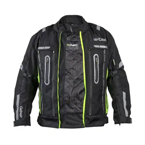 Moto bunda W-TEC Gelnair Farba čierno-zelená, Veľkosť S