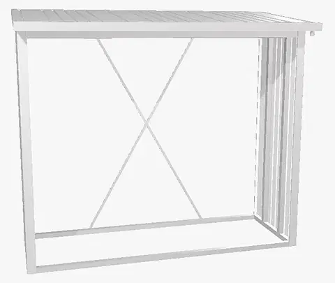Biohort Drevník BIOHORT Woodstock 229 x 102 x 199 cm (strieborná metalíza)