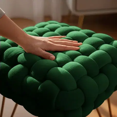 Taburet Dotty zelený