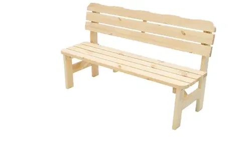 DEOKORK Masívna drevená záhradná lavice z borovice drevo 32 mm (220 cm)