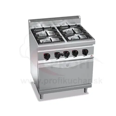 BERTO´S  4- P-sporák s P-rúrou BERTO´s rada 700, rura 7,8kW