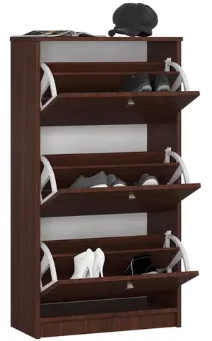 Skriňa na topánky Marienne 60 cm - 3 dvierka wenge