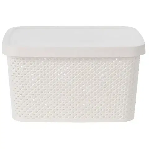 Úložný kôš Simple plus 27 cm biely