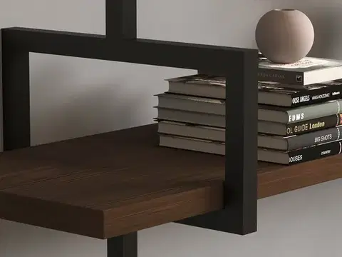 Nástenná polica Uras - Walnut