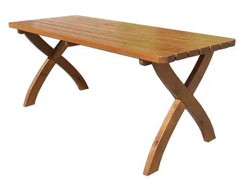 Masívny stôl z borovice drevo lakované 40 mm (rôzne dĺžky) 160 cm