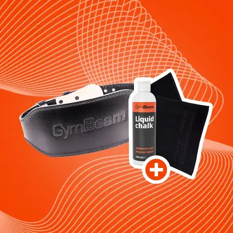 GymBeam Fitness opasok celokožený black  XXL