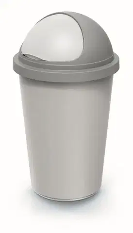 Odpadkový kôš COMPACTO ROLL 50 L popolavo sivý/svetlosivý