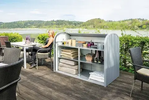 Biohort Roletový box BIOHORT Storemax 190 190 × 97 cm (strieborná metalíza)