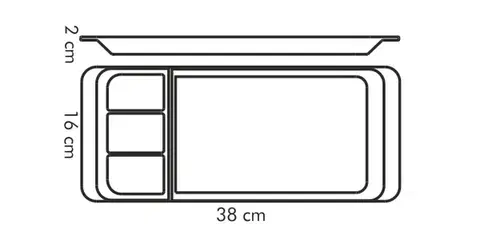 Tescoma servírovací podnos delený, 4 časti GUSTITO 38 x 16 cm