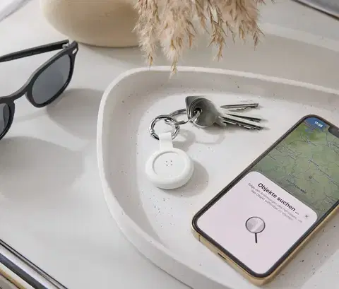 Smart Tracker s príveskom, biely
