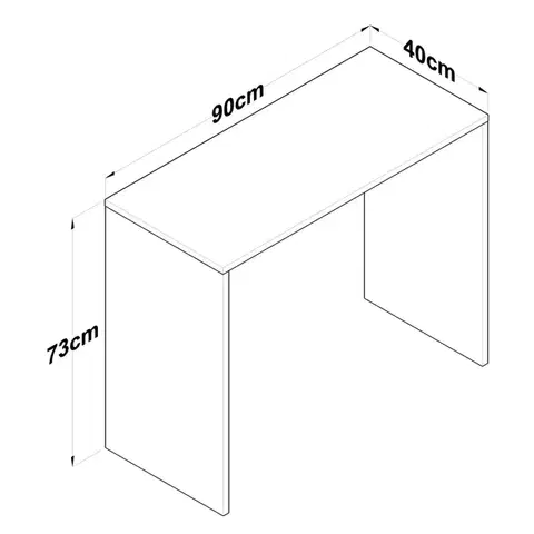 Písací stôl Mojer 90 cm orech