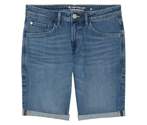 Džínsové šortky Tom Tailor TTJOSH REGULAR SLIM, mid stone bright blue denim