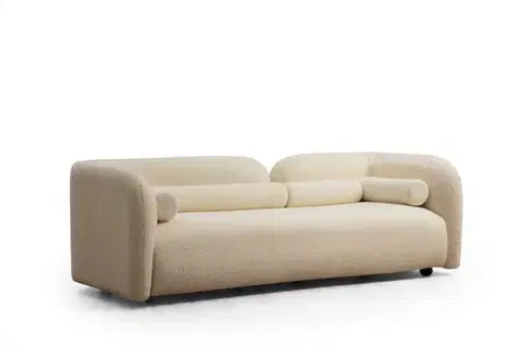 Trojmiestna pohovka Victoria 228 cm boucle krémová