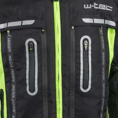 Moto bunda W-TEC Gelnair Farba čierno-zelená, Veľkosť 3XL