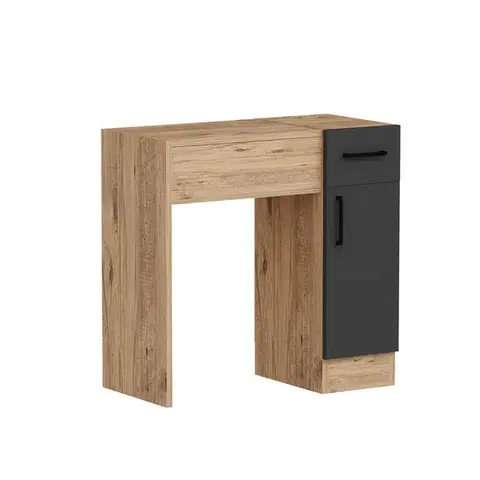 Kozmetický stôl Inci Anthracite