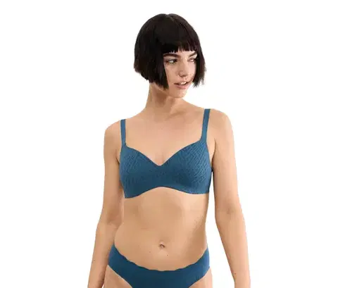Podprsenka sloggi ZERO Feel Bliss THE UP Tshirt Bra, dymová modrá