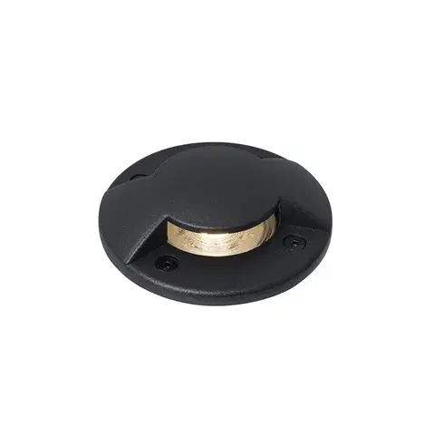 Moderné zemné bodové svietidlo čierne GU10 50 mm 2-svetelný efekt IP65 - Cellar