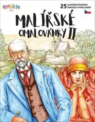 Malířské omalovánky 2: 25 slavných českých obrazů k vymalování - Matěj Pospíšil