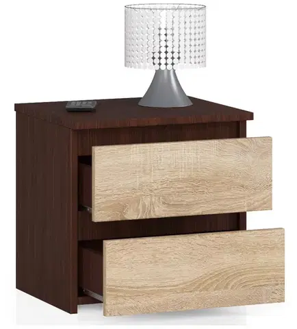 Nočný stolík CL2 40 cm wenge/sonoma