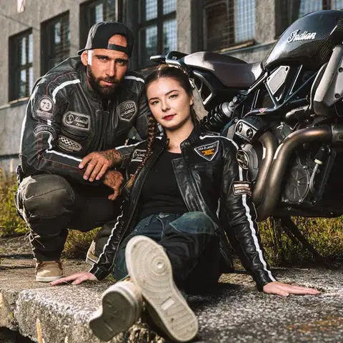 Dámska kožená moto bunda W-TEC Sheawen Lady Black Farba čierna, Veľkosť 3XL