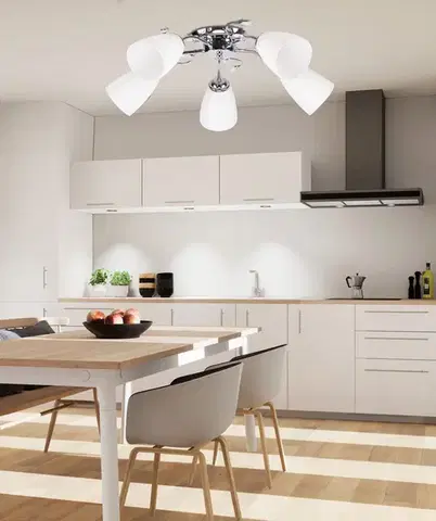Stropná lampa Ursella 5X40W E14 biela