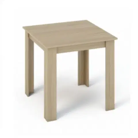 KONDELA Kraz jedálenský stôl 80x80 cm dub sonoma