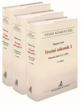Trestní zákoník. Komentář - 3 svazky, 3. vydání - Pavel Šámal