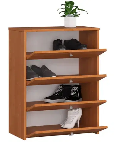 Skriňa na topánky Marienne 60 cm - 4 dvierka jelša