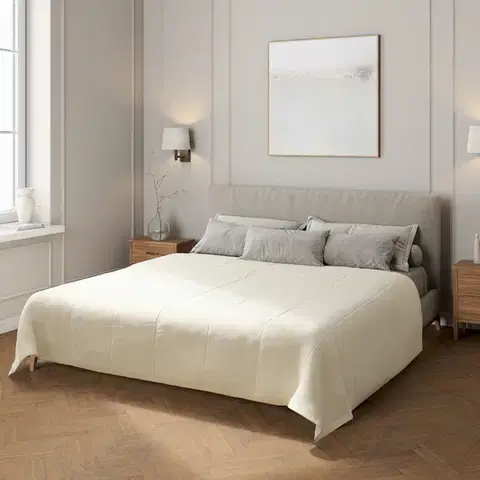 Dekoria Zamatový prehoz Velvet, OffWhite, Velvet, 704-10